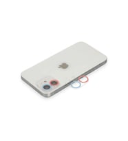 Uray store Apple iPhone 12 Mini Renkli Kamera Lens Koruma Cam - Pembe-Mavi