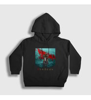 Presmono Unisex Çocuk Siyah Shogun Dizi Kapüşonlu Sweatshirt 422258tt