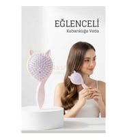 Doğal Antistatik Hava Yastıklı Saç Fırçası - Dolaşık Saç Açıcı Tarak 722385
