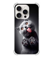 PrintiFy Apple iPhone 15 Pro Max Uyumlu Nazar 3 Baskılı Şeffaf Köşe Korumalı Antişok Kılıf