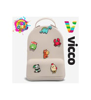 Vicco Pvc Mini Boy Çocuk Plaj Çantası Kreş Çantası Sırt Çantası Okul Çantası Unisex Çanta