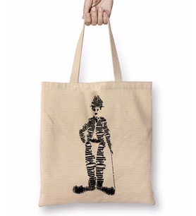 Charlie Chaplin Bez Çanta Uzun Saplı