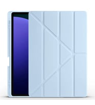 Galaxy Tab S10 Plus Kılıf Zore Tri Folding Kalem Bölmeli Standlı Kılıf