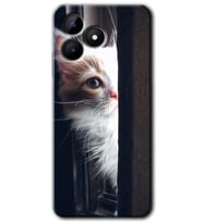 Realme C53 Kılıf HD Desen Baskılı Kılıf - Kedi Bakışı