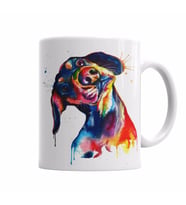 Dog Dog Köpek Pug Kupa Bardak Porselen