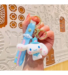 Cinnamaroll Tasarımlı Silikon Anahtarlık Çanta  Süsü 1 ADET