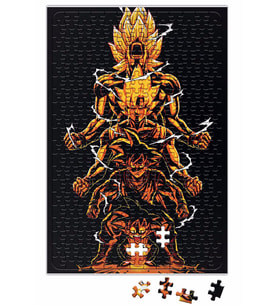 A Melhor Estampa Do Goku Puzzle 240 Parça Yapboz