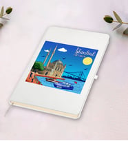 Ortaköy Tasarımlı Beyaz Defter
