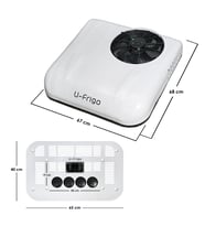 U-Frigo Mini Araç Tavan Park Kliması 12V 48 Amper (Karavan,Kamyon,Minibüs, Kamyonet,İş Makinesi) (Beyaz)