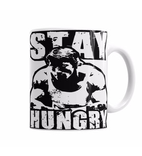 Arnold Stay Hungry    Kupa Bardak Porselen