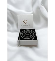 (ÖZEL KUTULU) 925 Ayar Gümüş 2 li Set 2,5-3 mm Tilki Kuyruğu Erkek Kolye Bileklik