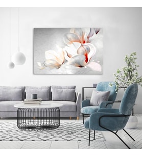 Tablolife Soyut Orkide Yağlı Boya Dokulu Tablo 75X100,Çerçeve;Çerçevesiz