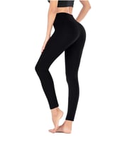 Kadın Yüksekbel Toparlayıcı Cepli Sporcu Tayt Yoga Pilates Fitnes (Siyah)