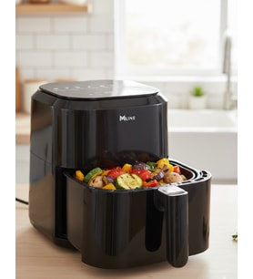 4 Litre Cam Hazneli 1360W Ayarlanabilir Isılı Airfryer