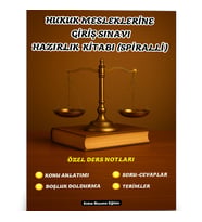 Hukuk Mesleklerine Giriş Sınavı Hazırlık Kitabı (Spiralli)