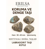 Sertifikalı Ham İşlenmemiş Labradorit Taşı Kütle – El Taşı Spiritüel Koruma Işık Yükseltici Enerji (Çok Renkli)