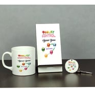 Quality Control Üçlü Set (Kupa + Telefon Standı + Anahtarlık)