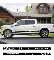 Off Road 4X4 Yan Şerit Kapı Altı Oto Sticker Çıkartma 1 Çift 220 X 11 Cm