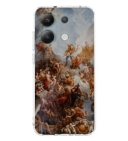 Xiaomi Redmi Note 13 Sanatsal Desenli Şeffaf Telefon Kılıfı