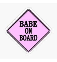 Uyarı Arabada Bebek Var Sticker oto Etiket 18cm MD12