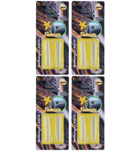 Meys Oto Petek Kalorifer Kokusu Sarı Klips - 4 Paket (16 Adet) Fantastik Vanilya