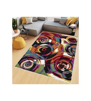 Rovigo Home Dijital Baskı Yıkanabilir Kaymaz Taban Salon Halısı RVG0532 (Kırmızı)