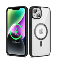 Apple iPhone 14 Uyumlu Kılıf M-safe Wireless Şarj Özellikli Silikon Zore Ege Kapak (Açık Mavi)