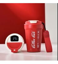 390ml Akıllı Sıcaklık Göstergeli Paslanmaz Çelik Taşınabilir Kamp Termos & Matara (Kırmızı)