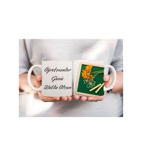 Öğretmenler Günü Kişiye Özel Seramik Kupa Mug - Hediyelik Kupa - Öğretmen Hediye