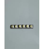 Çelik Silver E Harf  İtalyan Nomi Charm - 25crm157