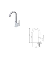 POLİSU KRİSTAL MİX KUĞU LAVABO BATARYASI (Krom)