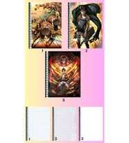 shingeki no kyojin 3 adet defter A4 büyük boy 72 sayfa çizgili_kareli_çizgisiz defter seti