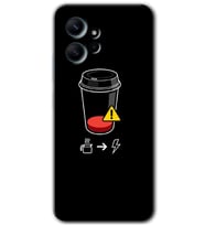 Redmi Note 12 4G Kılıf HD Desen Baskılı Kılıf - Coffee Battery