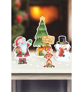 Yılbaşı Christmas Ayaklı Pano * Masa Üstü (Kalın Kağıt)