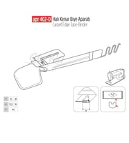 Halı Kenar Biye Aparat 30cm-15cm / APR 402-D