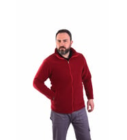 ESER - Fermuarlı Polar Mont - Bordo