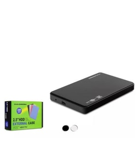HADRON HDX1757 HDD KUTU USB2.0 PLASTİK SATA 2.5" SİYAH - BEYAZ