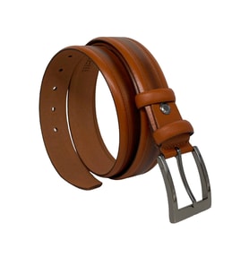 Taba Hakiki Deri Ortası Dikişli 3.5 cm.lik Klasik Erkek Kemer - 208-62-22KS