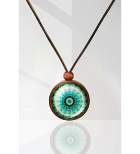 Mandala Ahşap Kolye N11.29034