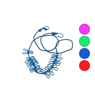 RENKLİ LASTİK=150CM--280CM E UZAR ÇAMAŞIR İPİ 12PCS METAL MANDALLI BRKT-910316 (5343)