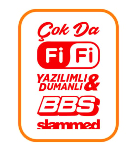 Oto Arka Cam Sticker Model 41 Kırmızı 35*20 Cm