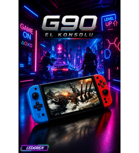 G90 7 İnç IPS Retro El Oyun Konsolu 10000+ Oyun 4000mAh Taşınabilir Konsol