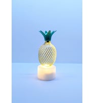 MOBGİFT Mini Metal Ananas Gece Ve Masa Lambası (Sarı)