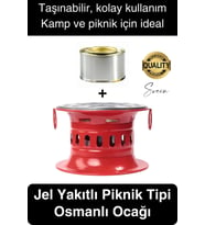 Özel Üretim Jel Yakıtlı Isıtıcı Osmanlı Ocağı Ev İş Yazlık Piknik Kamp Tipi Kolay Taşınabilir Ocak