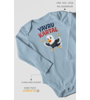 Yavru Kartal Uzun Kollu Çıtçıtlı Bebek Body