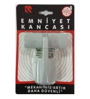 Pimapen alüminyum kapılar için hırsızlara karşı levyeyle açılmayı önleyici lüks emniyet kancası kilidi - GRİ