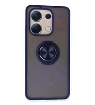 Redmi Note 13 4G Kılıf Montreal Yüzüklü Silikon Kapak - Lacivert