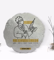 BK Gift Kişiye Özel İsimli Diş Hekimi Tasarımlı Dekoratif Kırlent Yastık-4