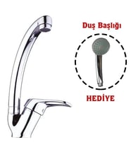 Mix Kuğu Mutfak Evye Batarya + Duş Başlığı Hediyeli
