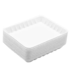 Tek Kullanımlık Mod 2 - 500 Gr. Beyaz Köpük Kase Tabak - 18x13x3 Cm. - 10 Adetlik 1 Paket